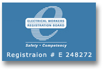 Electrical Workers Registration Board badge, registration E 248272